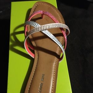 Brand New diamond stud sandals very girly